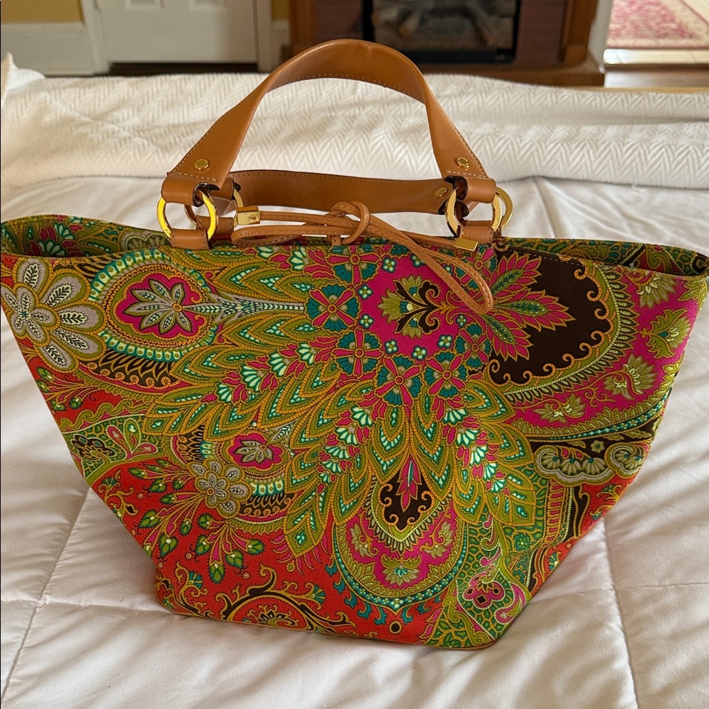 Kate Spade Multicolor Paisley Tote